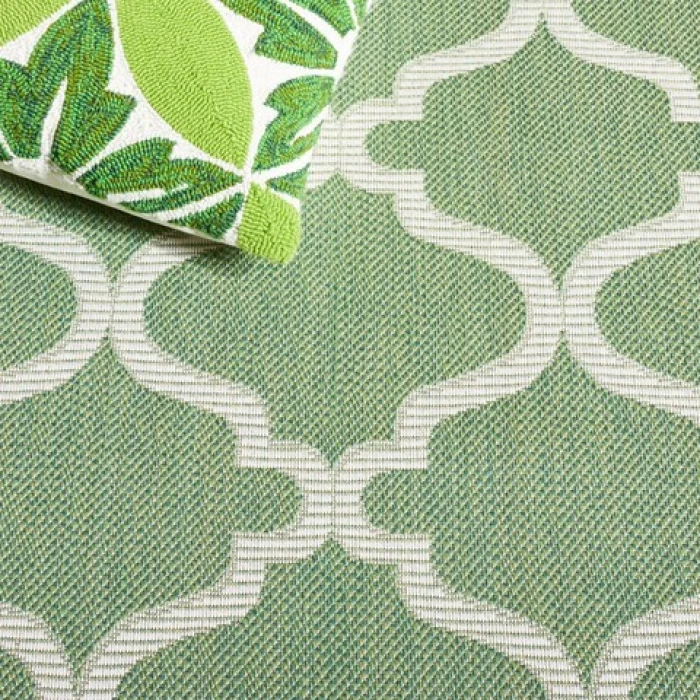Safavieh Bermuda BMU810 Green / Ivory 4' X 6' Rectangle Area Rug