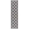 Safavieh Bermuda BMU810 Charcoal / Ivory 2' X 8' Runner Area Rug