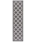 Safavieh Bermuda BMU810 Charcoal / Ivory 2' X 8' Runner Area Rug