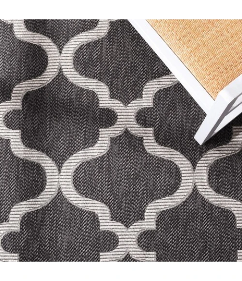 Safavieh Bermuda BMU810 Charcoal / Ivory 2' X 8' Runner Area Rug
