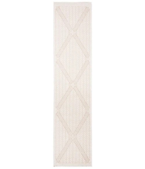 Safavieh Bermuda BMU811 Cream / Beige 2' X 8' Runner Area Rug