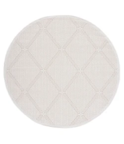 Safavieh Bermuda BMU811 Cream / Beige 3' X 3' Round Area Rug