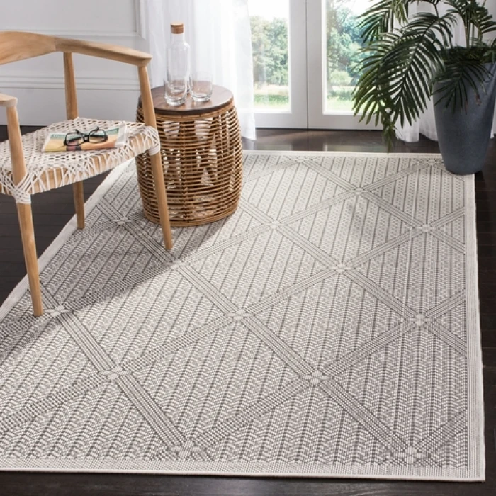 Safavieh Bermuda BMU811 Cream / Grey 9' X 12' Rectangle Area Rug