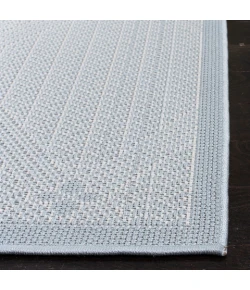 Safavieh Bermuda BMU811 Light Blue / Ivory 8' X 8' Round Area Rug