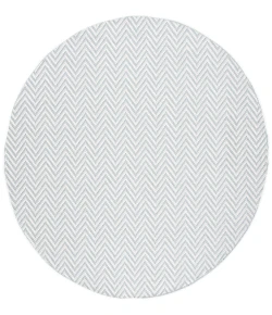 Safavieh Bermuda BMU812 Light Blue / Cream 6'-7" X 6'-7" Round Area Rug
