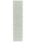 Safavieh Bermuda BMU813 Green / Ivory 2' X 8' Runner Area Rug