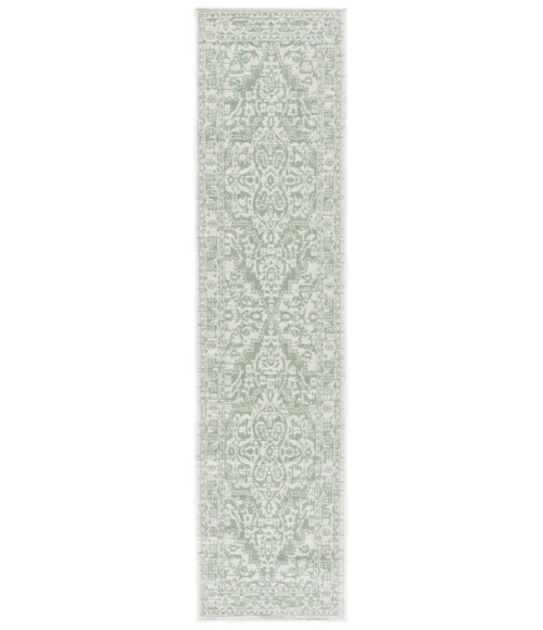 Safavieh Bermuda BMU813 Green / Ivory 2' X 8' Runner Area Rug