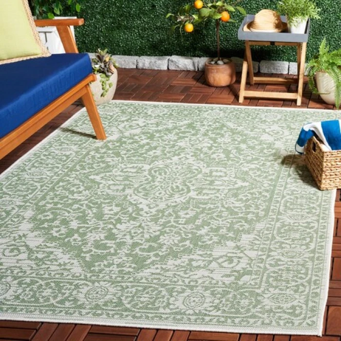 Safavieh Bermuda BMU813 Green / Ivory 8' X 10' Rectangle Area Rug