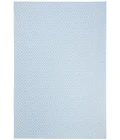 Safavieh Bermuda BMU814 Light Blue / Cream 8' X 8' Round Area Rug