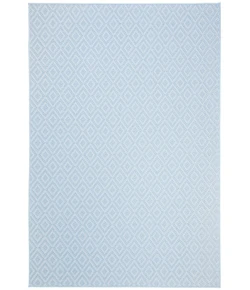 Safavieh Bermuda BMU814 Light Blue / Cream 8' X 8' Round Area Rug
