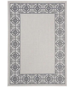 Safavieh Bermuda BMU815 Ivory / Charcoal 5'-3" X 7'-6" Rectangle Area Rug