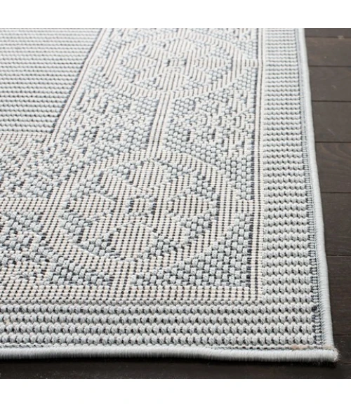 Safavieh Bermuda BMU815 Light Blue / Ivory 9' X 12' Rectangle Area Rug