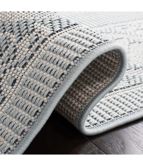 Safavieh Bermuda BMU815 Light Blue / Ivory 9' X 12' Rectangle Area Rug