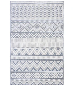 Safavieh Bermuda BMU818 Cream / Navy 4' X 6' Rectangle Area Rug