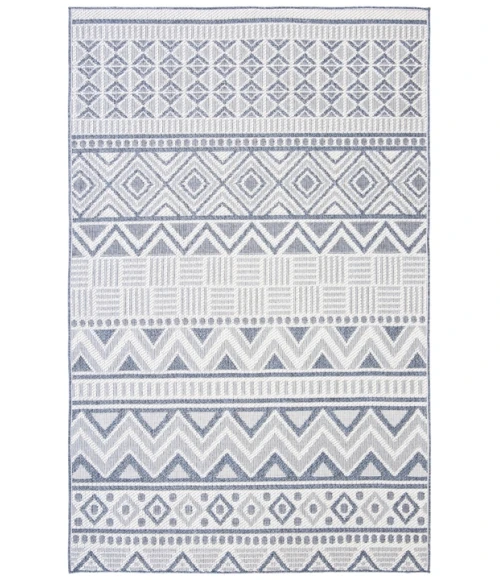 Safavieh Bermuda BMU818 Cream / Navy 4' X 6' Rectangle Area Rug
