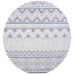 Safavieh Bermuda BMU818 Cream / Navy 8' X 8' Round Area Rug