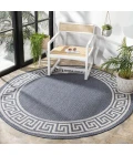 Safavieh Bermuda BMU820 Dark Blue / Ivory 5'-3" X 5'-3" Square Area Rug