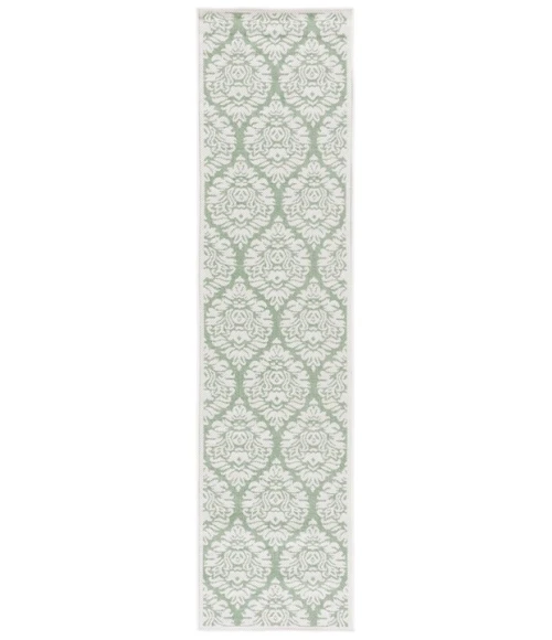 Safavieh Bermuda BMU821 Ivory / Green 2' X 8' Runner Area Rug