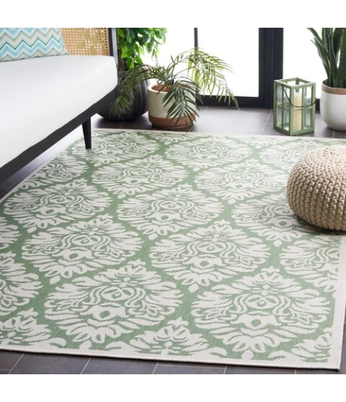 Safavieh Bermuda BMU821 Ivory / Green 8' X 10' Rectangle Area Rug