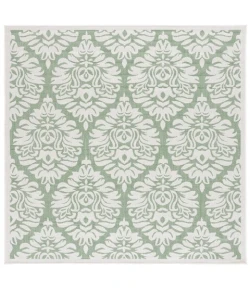 Safavieh Bermuda BMU821 Ivory / Green 6'-7" X 6'-7" Square Area Rug