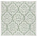 Safavieh Bermuda BMU821 Ivory / Green 6'-7" X 6'-7" Square Area Rug