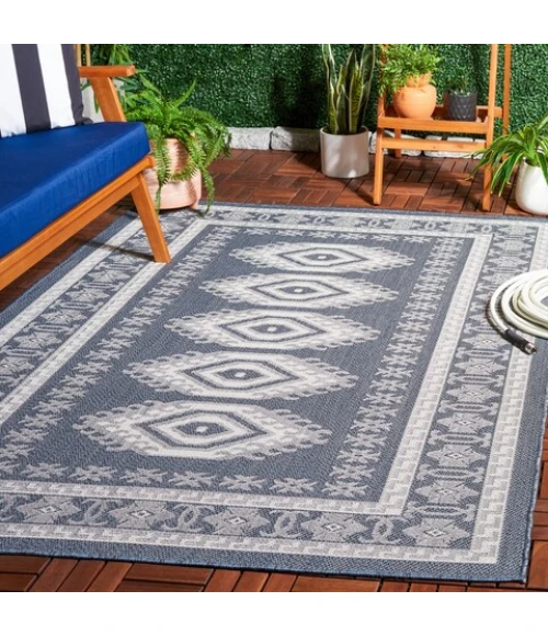 Safavieh Bermuda BMU827 Navy / Ivory 8' X 10' Rectangle Area Rug