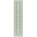 Safavieh Bermuda BMU827 Green / Ivory 2' X 8' Runner Area Rug