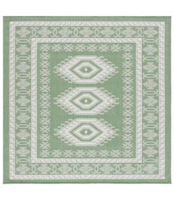 Safavieh Bermuda BMU827 Green / Ivory 6'-7" X 6'-7" Square Area Rug