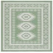 Safavieh Bermuda BMU827 Green / Ivory 6'-7" X 6'-7" Square Area Rug
