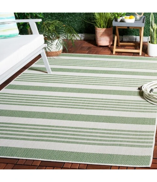 Safavieh Bermuda BMU828 Green / Ivory 8' X 10' Rectangle Area Rug