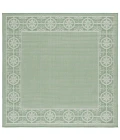 Safavieh Bermuda BMU838 Green / Ivory 6'-7" X 6'-7" Square Area Rug