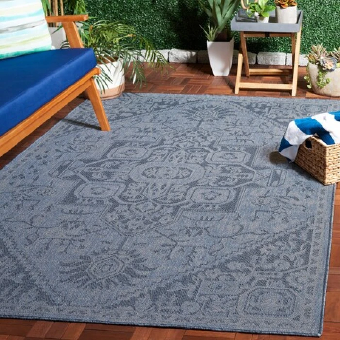 Safavieh Bermuda BMU841 Navy 4' X 6' Rectangle Area Rug