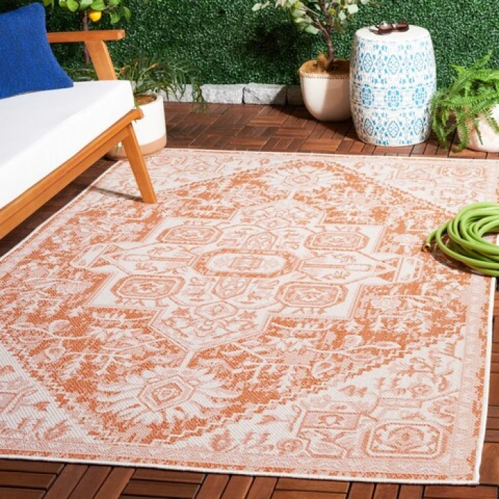 Safavieh Bermuda BMU841 Rust / Ivory 9' X 12' Rectangle Area Rug