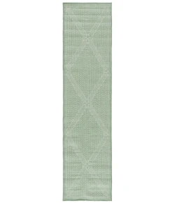 Safavieh Bermuda BMU851 Green / Ivory 2' X 8' Runner Area Rug