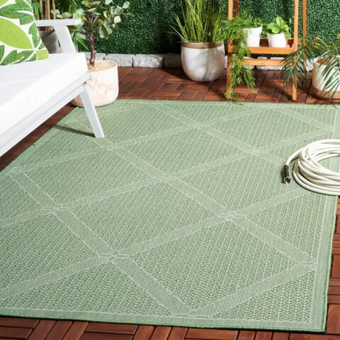 Safavieh Bermuda BMU851 Green / Ivory 8' X 10' Rectangle Area Rug