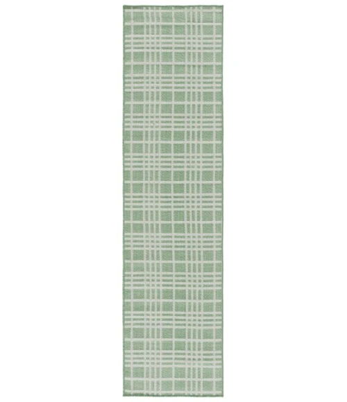 Safavieh Bermuda BMU860 Green / Ivory 2' X 8' Runner Area Rug