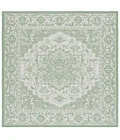 Safavieh Bermuda BMU885 Green / Ivory 6'-7" X 6'-7" Square Area Rug