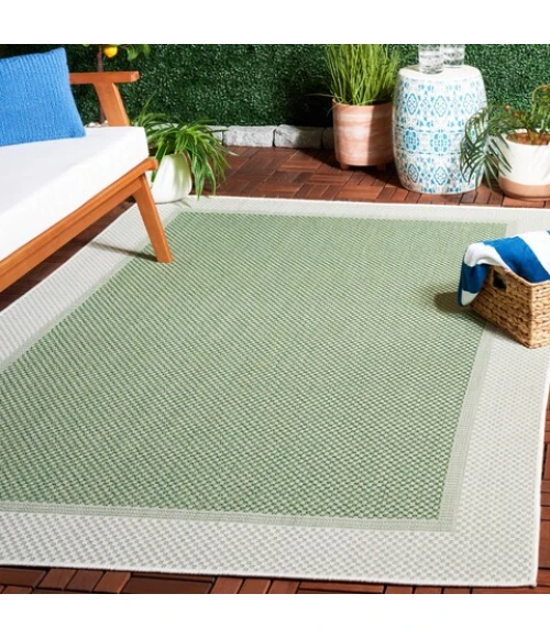 Safavieh Bermuda BMU886 Green / Ivory 8' X 10' Rectangle Area Rug