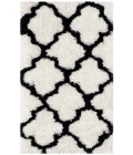 Safavieh Barcelona Shag BSG319 Ivory / Black 2'-3" X 4' Accent Area Rug