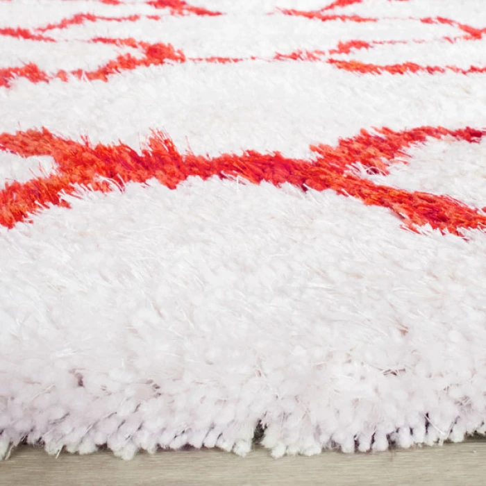 Safavieh Barcelona Shag BSG319 Ivory / Rust 2' X 3' Accent Area Rug