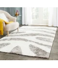 Safavieh Barcelona Shag BSG321 Ivory / Silver 5' X 8' Rectangle Area Rug
