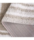 Safavieh Border & Stripe Shag BSP251 Beige / Ivory 5'-3" X 7'-6" Rectangle Area Rug