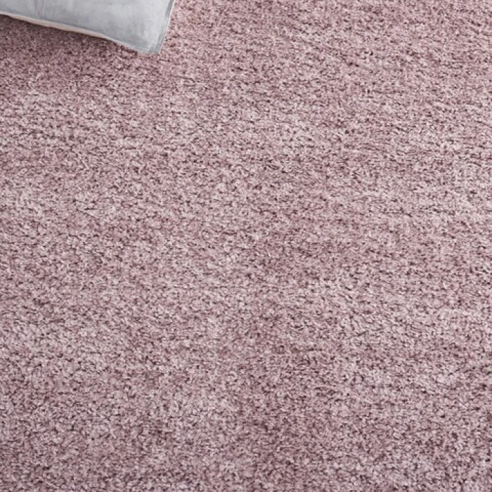 Safavieh Border & Stripe Shag BSP251 Pink / Ivory 4'-5" x 6'-5" Rectangle Area Rug