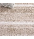 Safavieh Border & Stripe Shag BSP252 Beige / Ivory 2'-2" X 8' Runner Area Rug