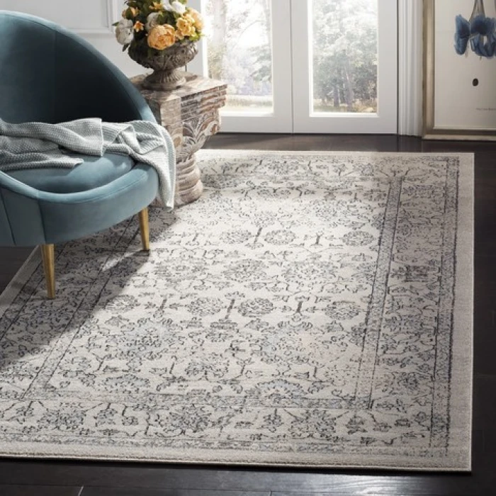 Safavieh Carmel Beige / Blue CAR273 5 ft. 1 in. X 7 ft. 6 in. Rectangle Rug