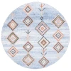 Safavieh Chapel Blue / Beige CHP402 6 ft. 7 in. X 6 ft. 7 in. Round Rug