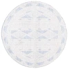Safavieh Chapel Blue / Ivory CHP404 6 ft. 7 in. X 6 ft. 7 in. Round Rug