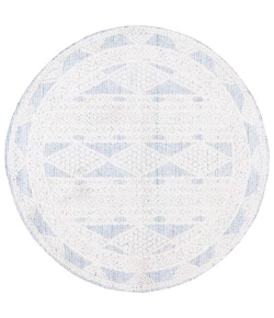 Safavieh Chapel Blue / Ivory CHP404 6 ft. 7 in. X 6 ft. 7 in. Round Rug