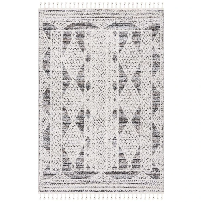 Safavieh Chapel Black / Ivory CHP404 5 ft. 3 in. X 7 ft. 6 in. Rectangle Rug