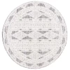 Safavieh Chapel Black / Ivory CHP404 6 ft. 7 in. X 6 ft. 7 in. Round Rug